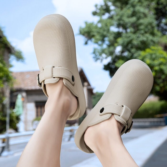 Dép đúc nguyên khối unisex siêu nhẹ đế cao chống trượt EVA