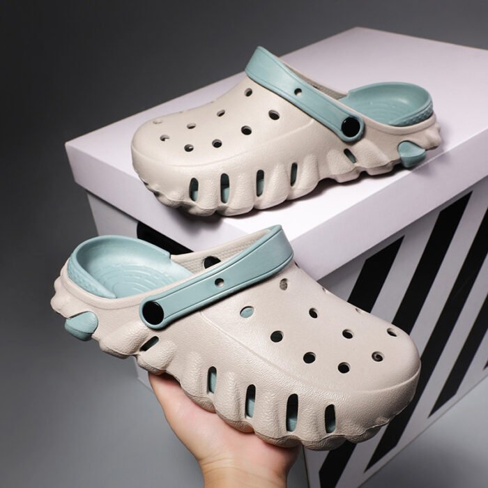 Dép đúc nguyên khối unisex siêu nhẹ đế cao chống trượt EVA