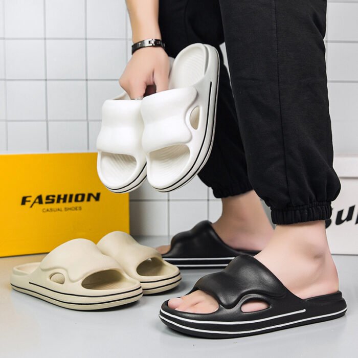 Dép đúc nguyên khối unisex siêu nhẹ đế cao chống trượt EVA