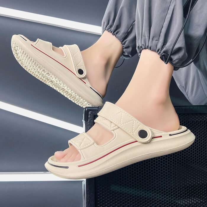 Dép đúc nguyên khối unisex siêu nhẹ đế cao chống trượt EVA