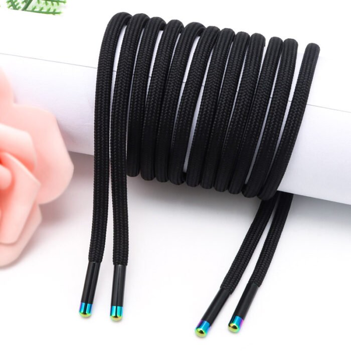Dây luồn, dây dệt, dây dù, dây giày logo thương hiệu tròn, dẹt, dẹp, xù