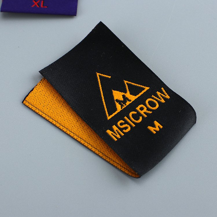 Mác size mác dệt 2 màu vải