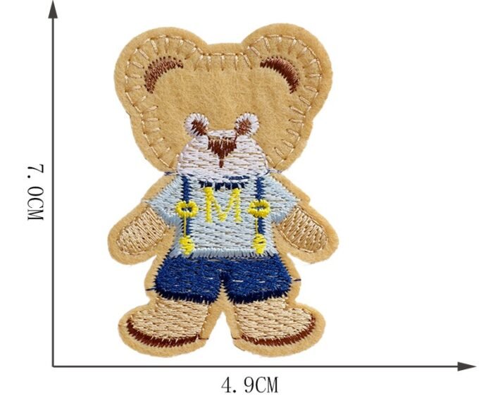 Mác ngực miếng thêu polyester
