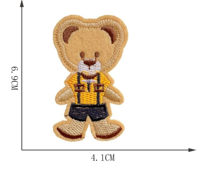 Mác ngực miếng thêu polyester