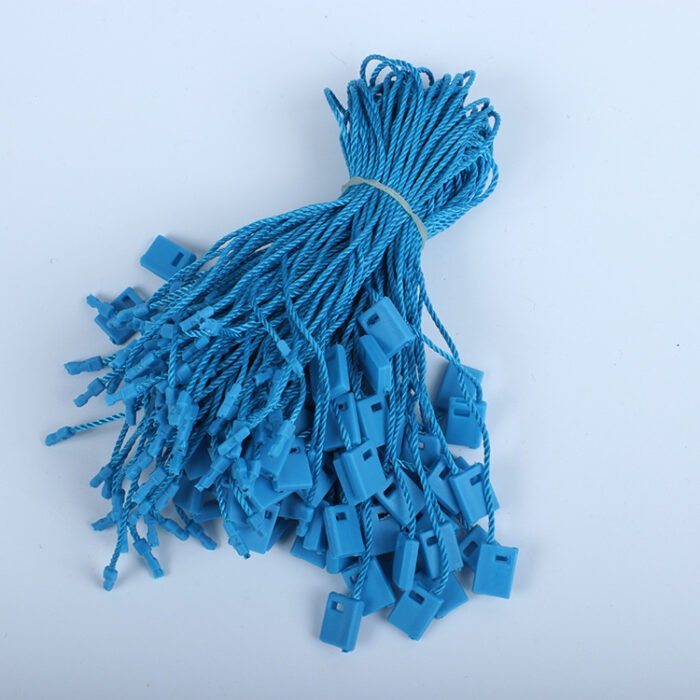 Dây treo mác chốt chữ nhật cài cùng chiều polyester, cotton & PVC