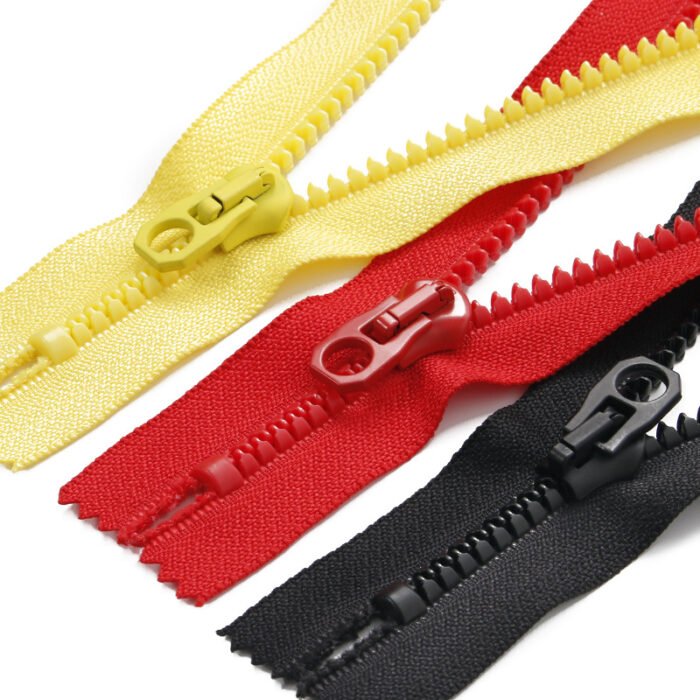 Dây khóa kéo nhựa logo, zipper thương hiệu răng số 3, số 5, số 8, số 10, số 15, số 20...