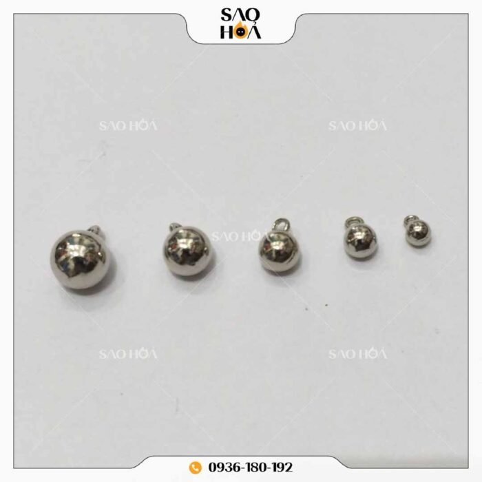 A082 Cúc kim loại tròn mạ màu đẹp