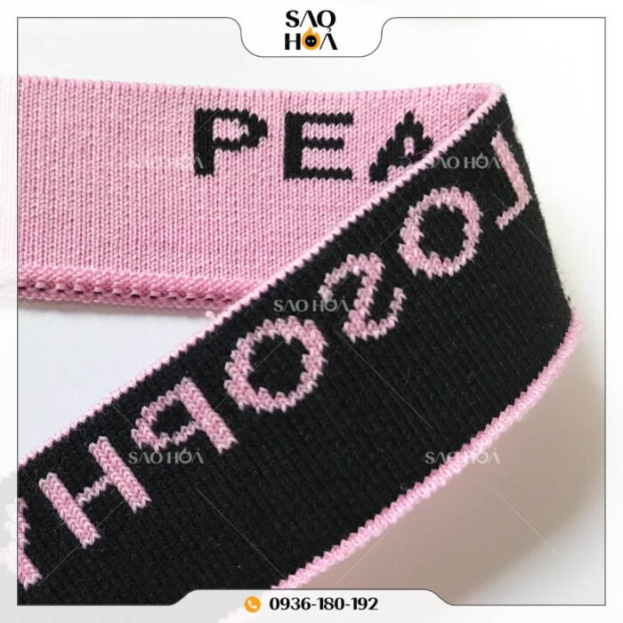 Pl130 Bo Dệt, Bo Thun Dệt Logo Thương Hiệu