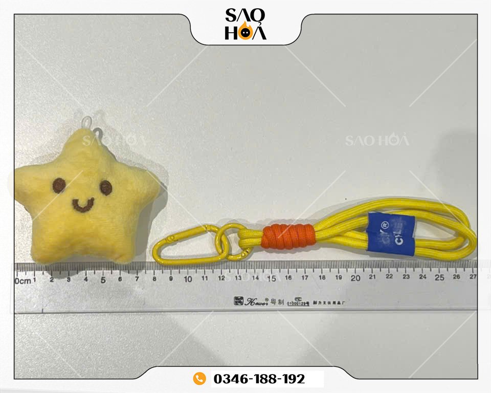 A188 Set móc khóa sao vàng yêu nước - Image 2