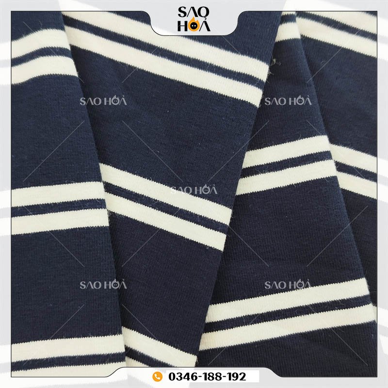 A037 Vải thun kẻ